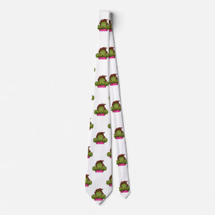 emoji zombie woman menswear mens necktie neck tie