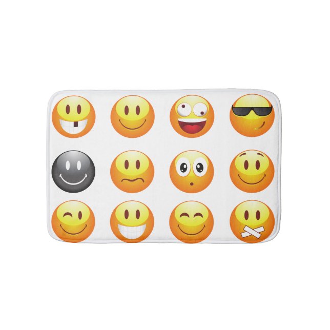 emojis bathmat bath mat (Front)