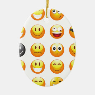 emojis ceramic tree decoration