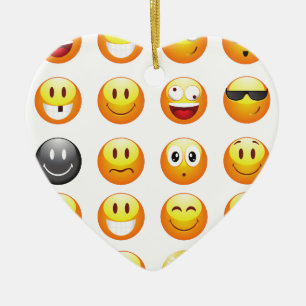 emojis ceramic tree decoration