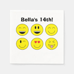 "Emojis" Personalised Paper Napkins