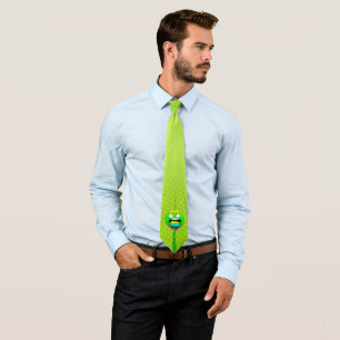 Emote Face Neck Tie