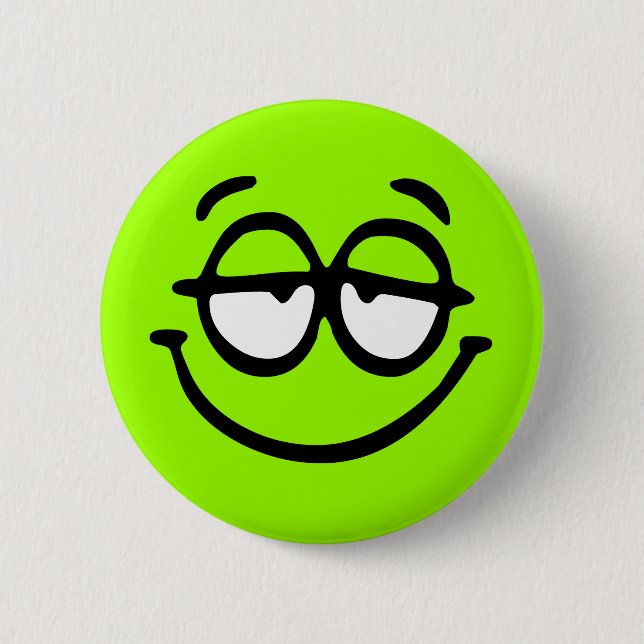 Emoticon Customisable Background Button (Front)