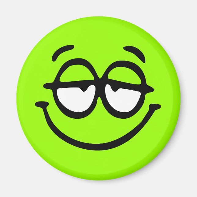Emoticon Customisable Background Magnet (Front)