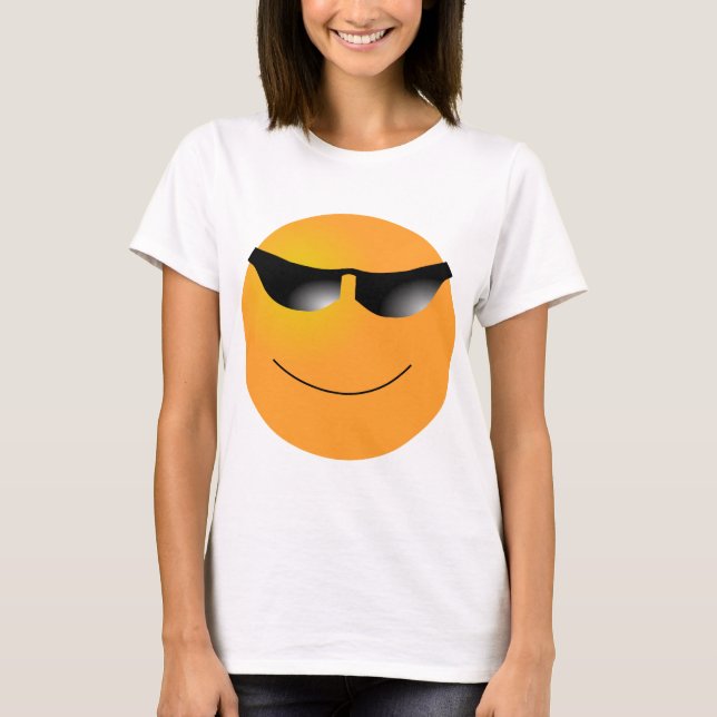 Emoticon sunglasses T-Shirt (Front)