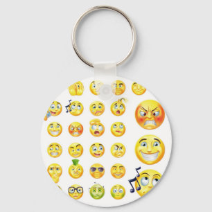 Emoticons Key Ring