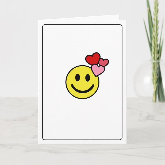 Emoticons - Love You! Holiday Card (Front)