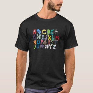 Emotion Letter ABCZ Costume Boys Matching Evil Alp T-Shirt
