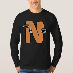 Emotion Letter N Alphabet Lore For Boys, Girls T-Shirt