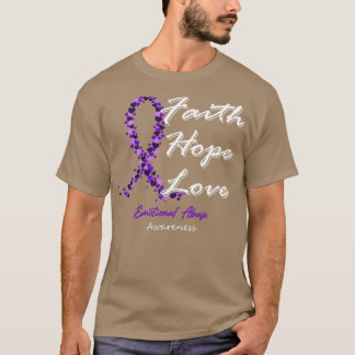 Emotional Abuse Awareness Faith Hope Love In This  T-Shirt