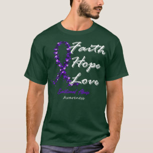 Emotional Abuse Awareness Faith Hope Love In This  T-Shirt