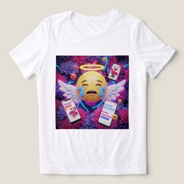  Emotional Angel Emoji Tee 🥺💖 (Design Front)