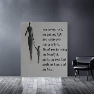 Emotional Bond:Charcoal Sketch of a Mother and son Poster