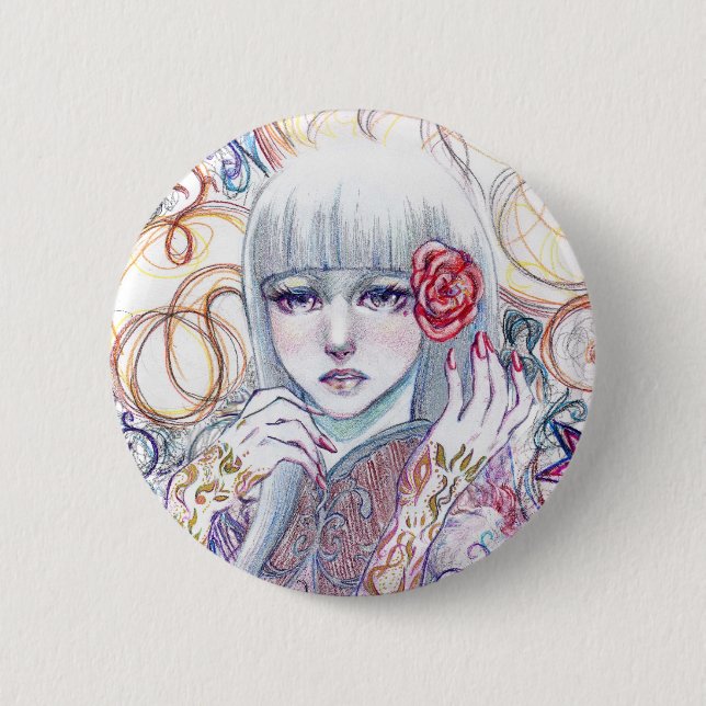 Emotional Flower Button (Front)
