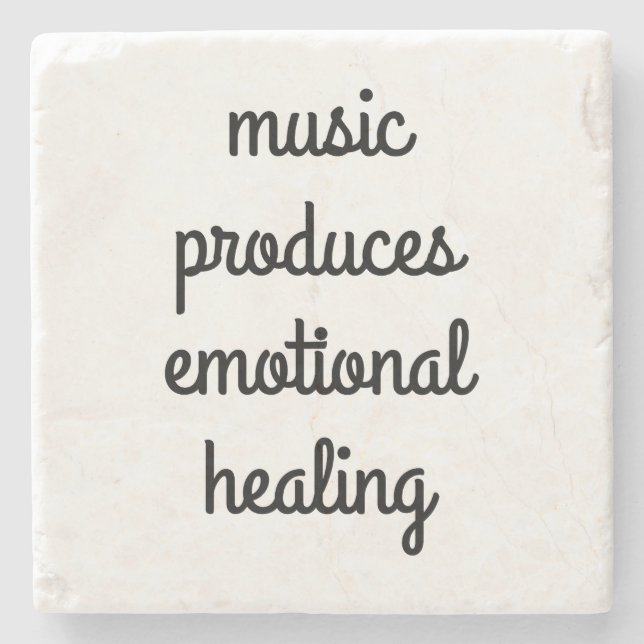 Emotional Healing Marble Stone Coaster (Front)