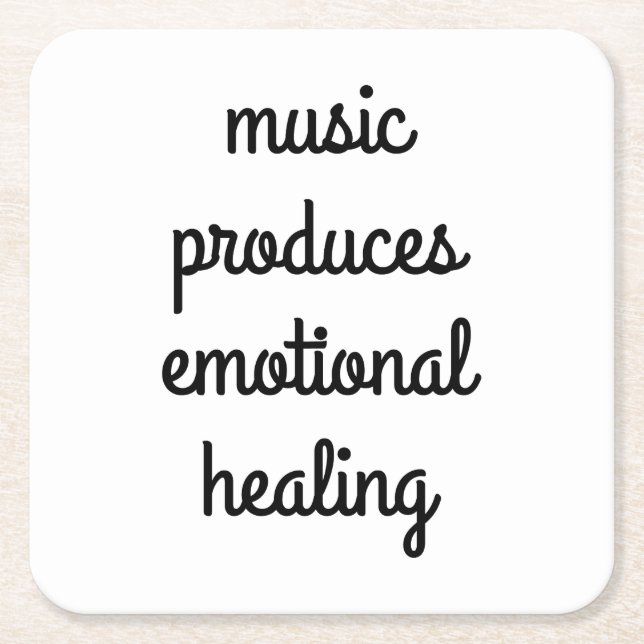 Emotional Healing Paper Coaster (Front)