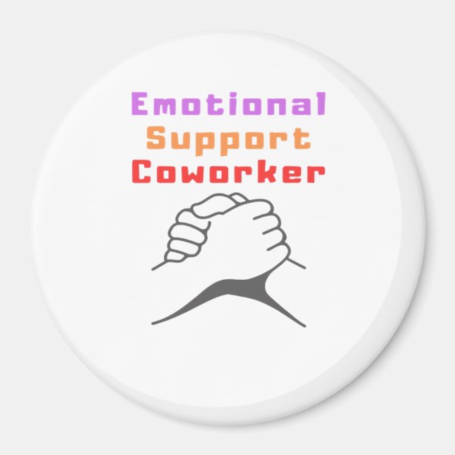 Emotional Help Best Coworker Magnet (Front)