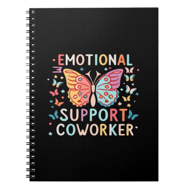 Emotional Help Co-worker Classic Cute Meme Notebook (Front)