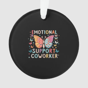 Emotional Help Co-worker Classic Cute Meme Ornament