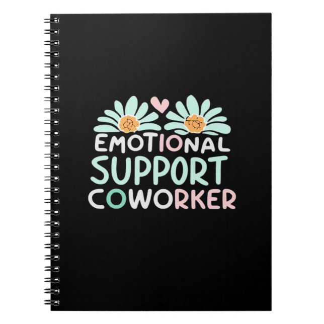 Emotional Help Coworker Boxy Notebook (Front)