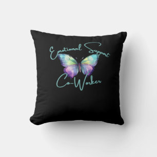 Emotional Help Coworker Butterfly Classic Cushion