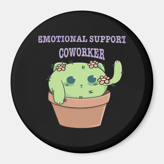 Emotional Help Coworker  Cat Stickers Classic Magnet (Front)