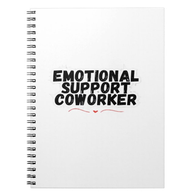 Emotional Help Coworker Chill and Funny Classic Notebook (Front)