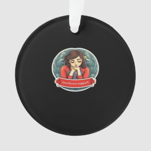 Emotional Help Coworker Chilling Meme Ornament