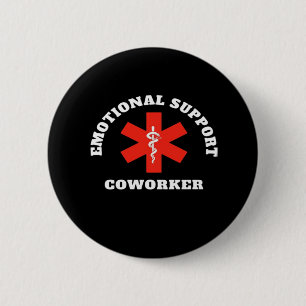 Emotional Help Coworker Classic 6 Cm Round Badge