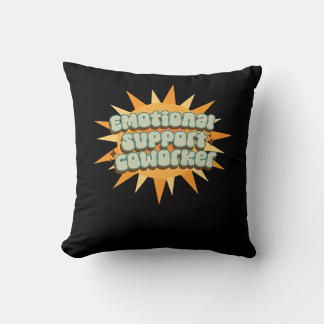 Emotional Help Coworker Classic Chill Funny Cushion (Front)