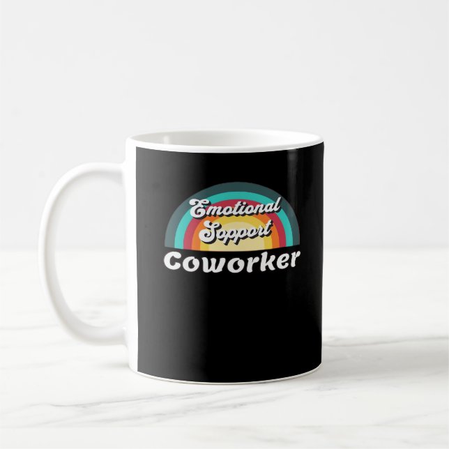 Emotional Help Coworker Classic Chilling Meme Coffee Mug (Left)