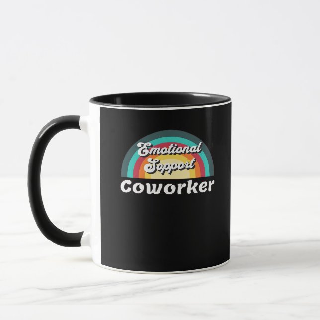 Emotional Help Coworker Classic Chilling Meme Mug (Left)