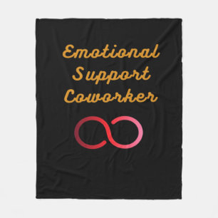 Emotional Help Coworker - Classic Labour Day Fleece Blanket
