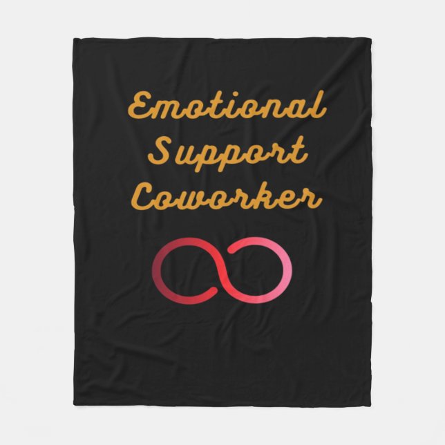 Emotional Help Coworker - Classic Labour Day Fleece Blanket (Front)