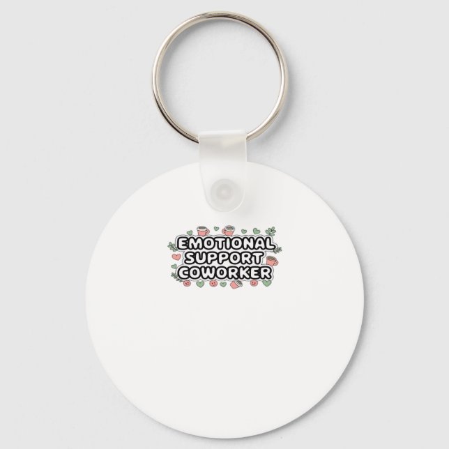 Emotional Help Coworker Classic V2 Classic Key Ring (Front)