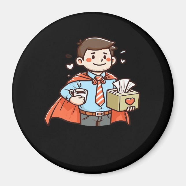 Emotional Help Coworker Classic Viral Meme Magnet (Front)