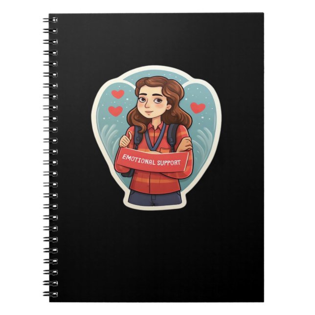 Emotional Help Coworker Classic - Work Bestie Notebook (Front)
