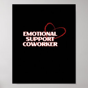 Emotional Help Coworker Classic - Work Bestie Vira Poster