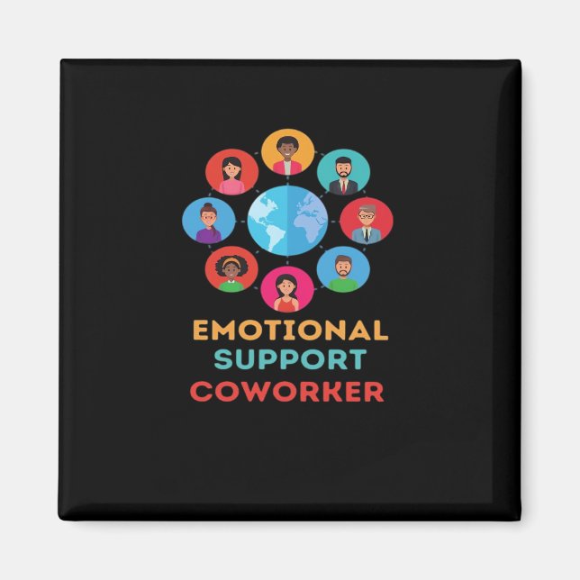 Emotional Help Coworker For Meme Trend Magnet (Front)