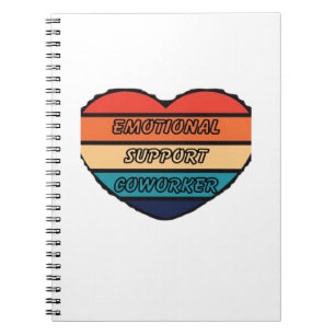 Emotional Help Coworker Funny Notebook