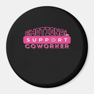 Emotional Help Coworker Pink Flower Essential Magnet