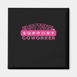 Emotional Help Coworker Pink Flower Essential Magnet