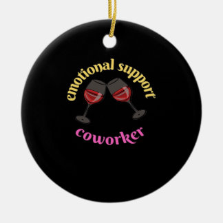 Emotional Help Coworker - Precious Classic Ceramic Tree Decoration