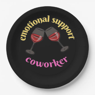 Emotional Help Coworker - Precious Classic Paper Plate