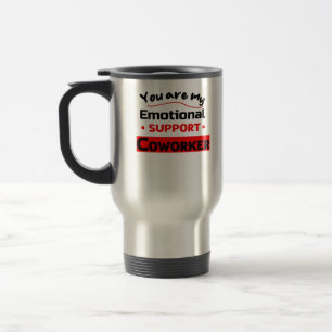 Emotional Help Coworker Sloth Vibes Travel Mug