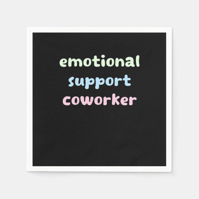 Emotional Help Coworker Trending Sloth Napkin (Front)