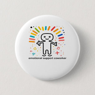 Emotional Help Coworker Viral 6 Cm Round Badge