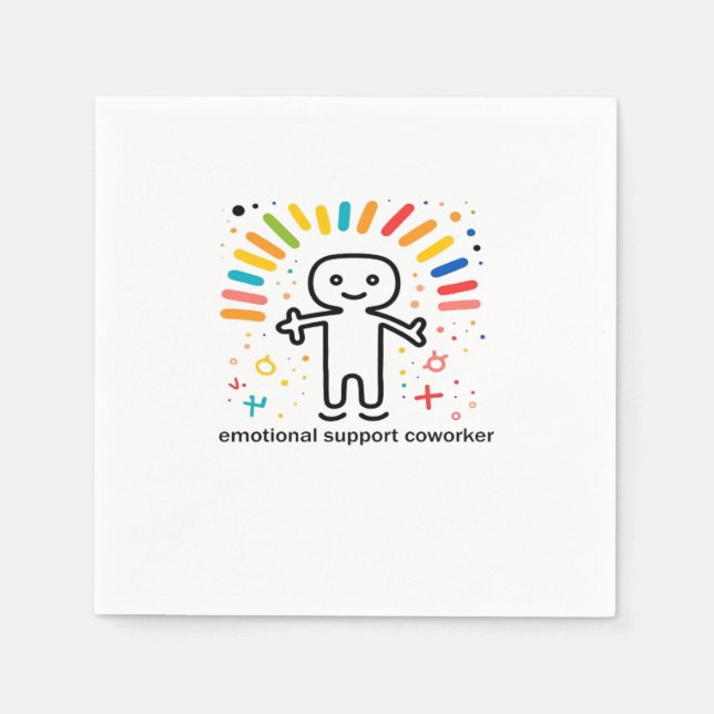 Emotional Help Coworker Viral Napkin (Front)