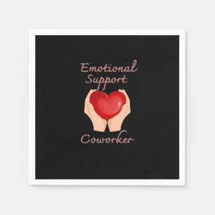 Emotional Help Coworker Viral Quote and Sloth Napkin