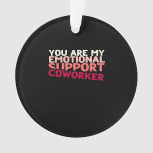 Emotional Help Coworker Viral Sloth Ornament